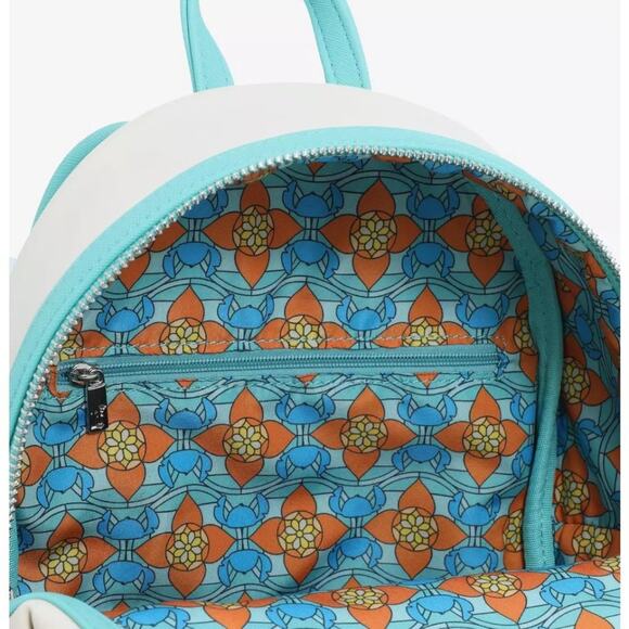 NWT Loungefly Disney Lilo & Stitch Stained Glass Portrait Mini Backpack - Picture 9 of 10